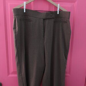 WORTHINGTON Woman Taupe Stretch Slacks Size 16W